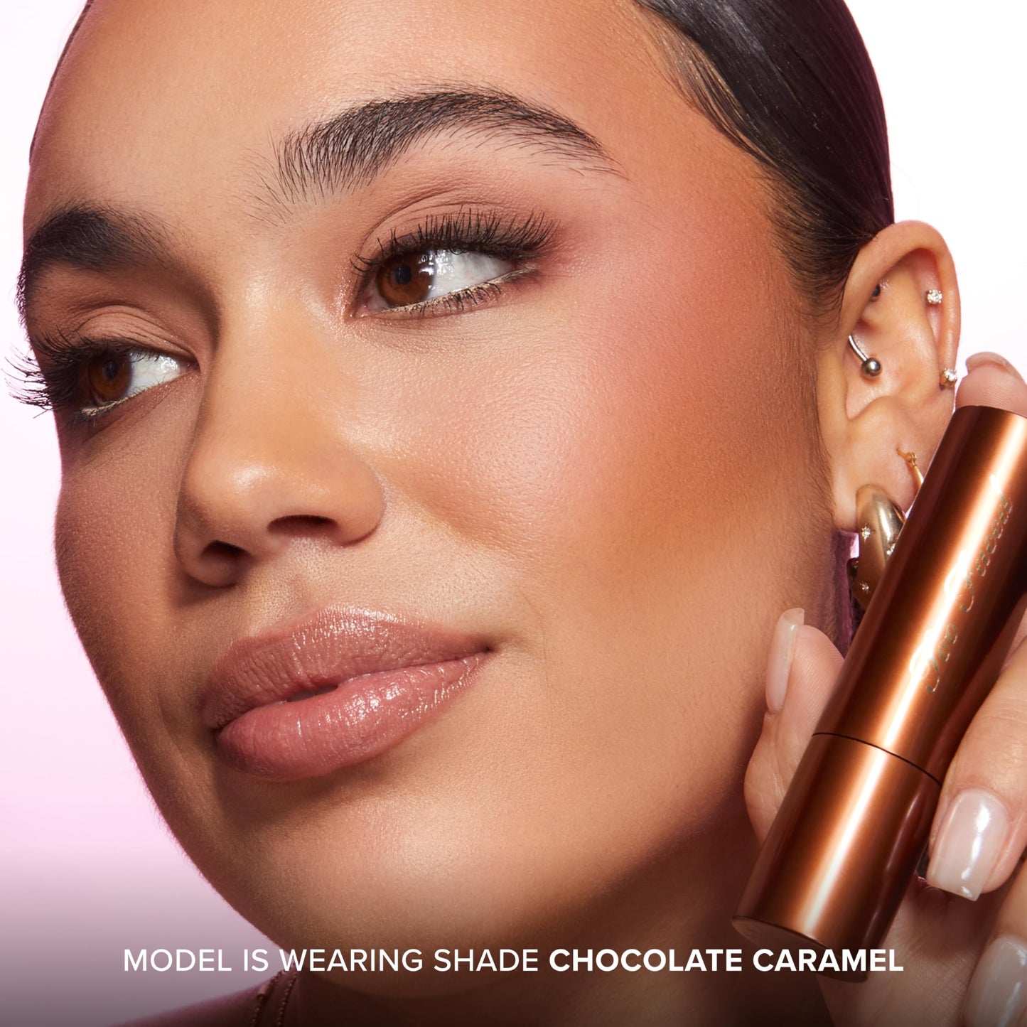 Too Faced Chocolate Soleil Melting Bronzing & Sculpting Stick | Multi-Use, Contour + Cream Bronzer Stick | Lightweight, Satin-Finish with Buildable Coverage, 0.28 Ounce, 0.28 Ounce, Chocolate Caramel