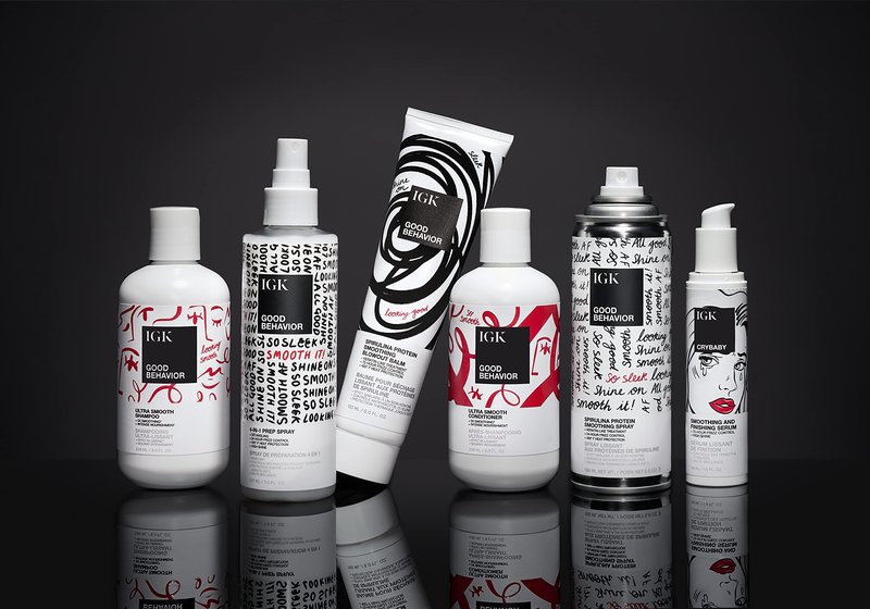 IGK GOOD BEHAVIOR Ultra Smooth Conditioner | Frizz Control + Hydrates + Shine | Vegan + Cruelty Free | 8 Oz