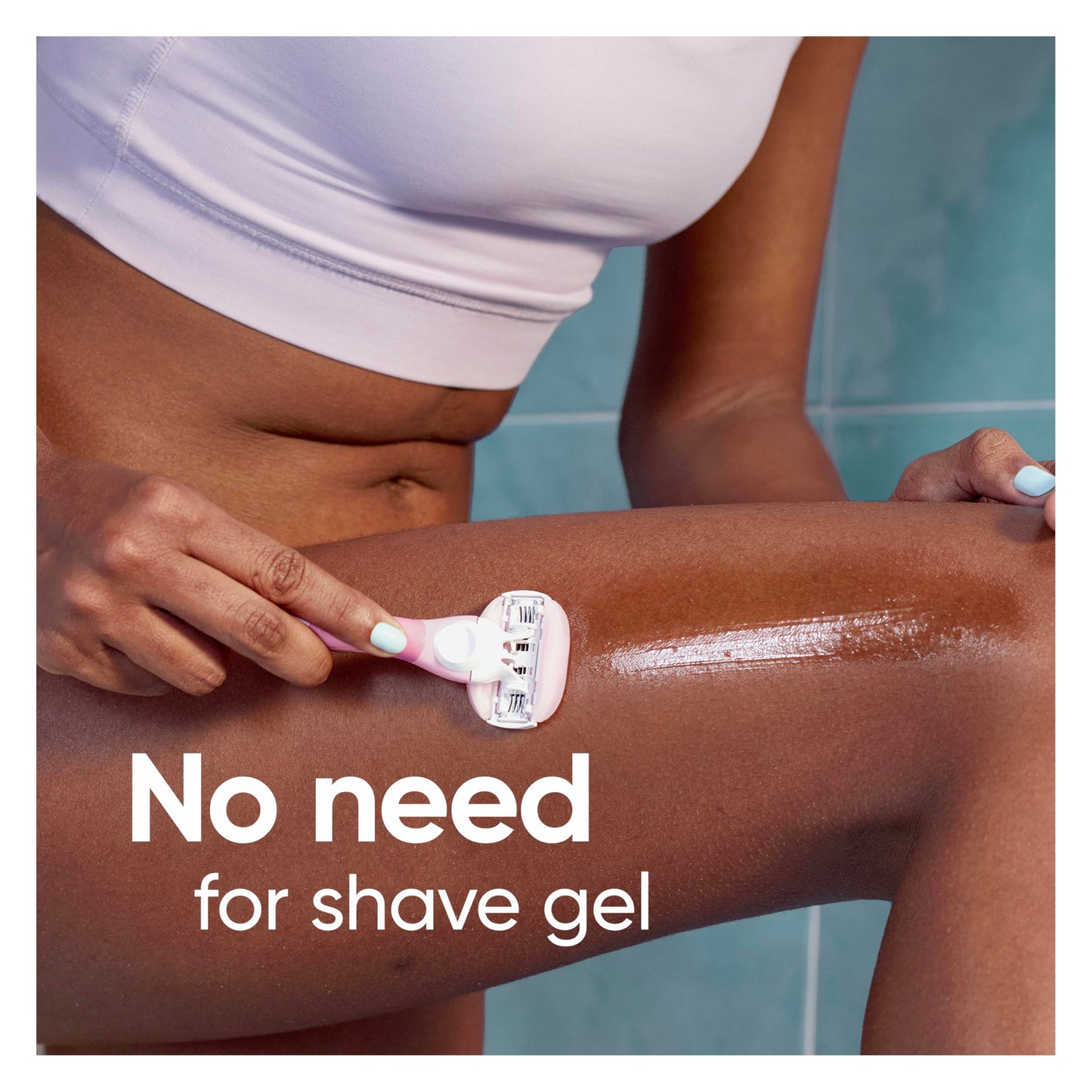 Venus ComfortGlide White Tea Women's Razor Blades, with Built-in Shave Gel Bars, 8 Razor Blade Refills