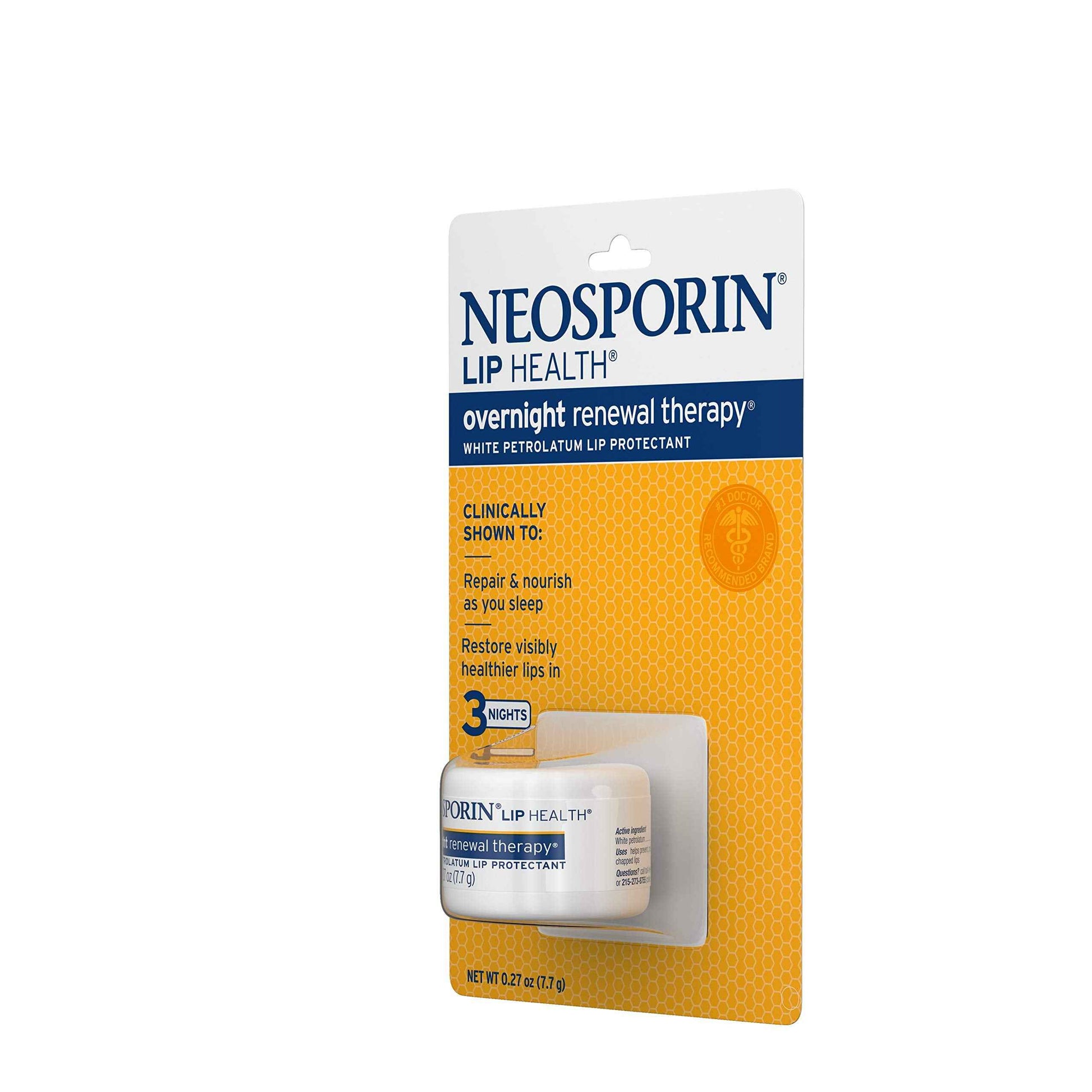 Neosporin Lip Health Overnight Renewal Therapy 0.27 oz (Pack of 3)