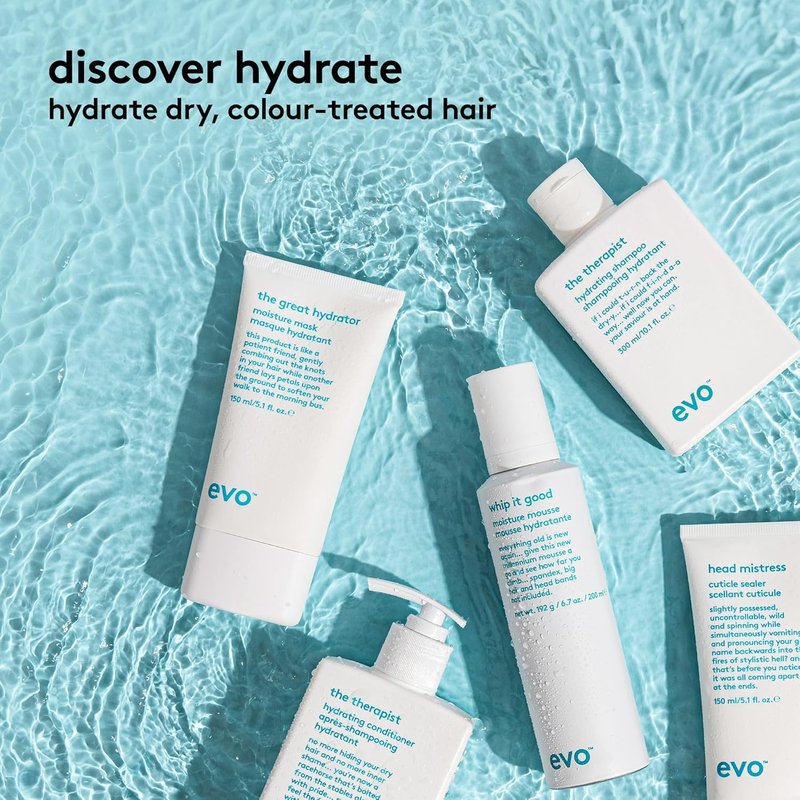 EVO The Therapist Hydrating Shampoo for Dry Color-Treated Hair - Moisturizing & Strengthening Formula