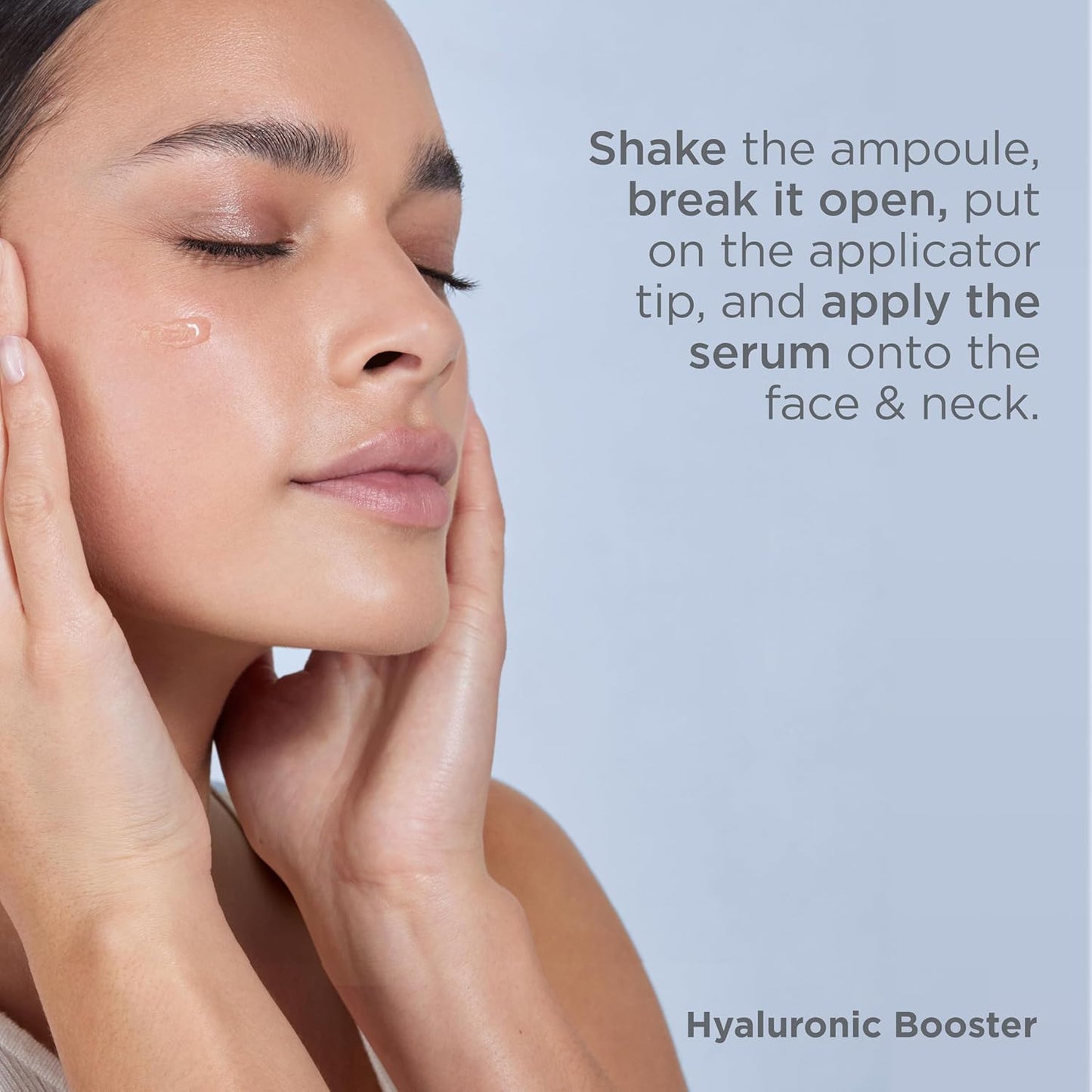 ISDIN Hyaluronic Booster Serum - Deep Hydration Ampoules with Peptides | 10 x 2ml