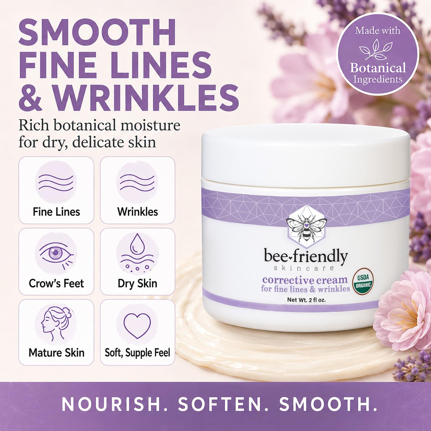 BeeFriendly® Organic Corrective Cream Face Moisturizer, 2 oz