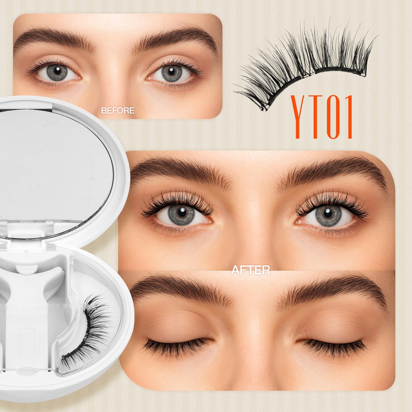 LASHVIEW Cluster Eyelash Extensions Volume Lash Extensions DIY Eyelash Extensions for Beginners Wispy Eyelash Clusters Natural Fluffy Individual Lashes Clusters(56D+60D+80D+100D-DE)