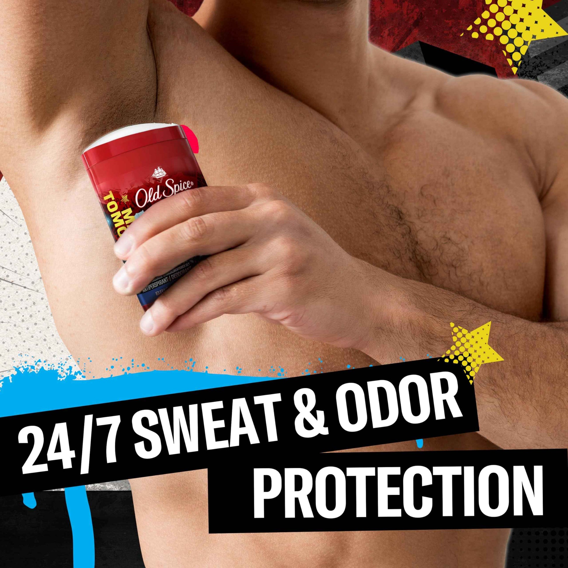 Old Spice Body Wash + Antiperspirant Deodorant Bundle Pack, Superman Man of Tomorrow, 24/7 Freshness, Smell Like a Hero, Bright Citrus + Cosmos Lasting Scent, 24 oz & 2.6 oz (Pack of 2)