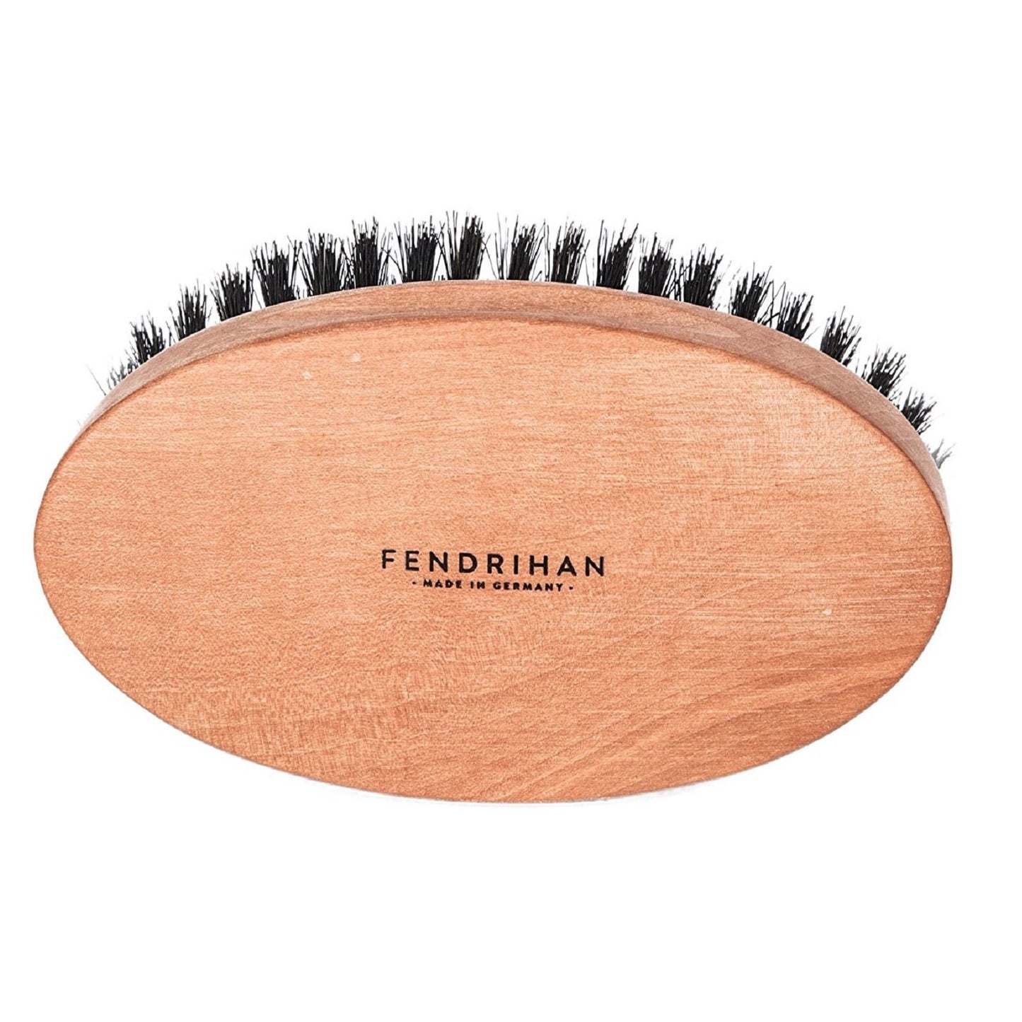 Fendrihan Genuine Boar Bristle Military Hair Brush - Medium Stiff Bristles | Pear Wood Handle, Made in Germany