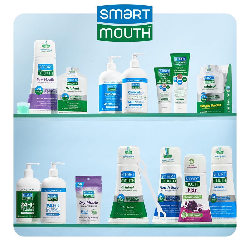 SmartMouth Dry Mouth Mouthwash, Mint, 16 Fluid Ounce