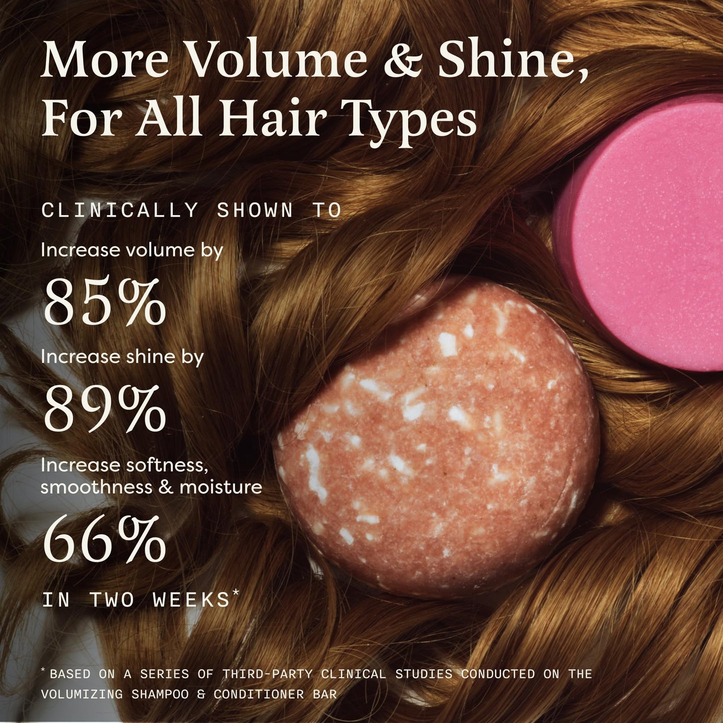 The Earthling Co Volumizing Shampoo & Conditioner Bar Set For Thickening, Fullness, Strength, and Growth - Sulfate, SIlicone, Paraben Free for Thin, Flat, Fine Hair - Made in USA (Sweet Sandalwood)