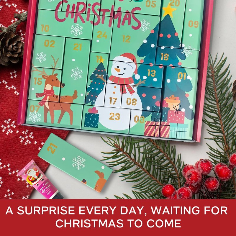 Beauty Advent Calendar 2025 for Adults Women & Teen Girls, 24 Days Bath and Body Christmas Gifts Sets for Women, Spa Gift Baskets for Her, Skincare Beauty Gifts Box Kit