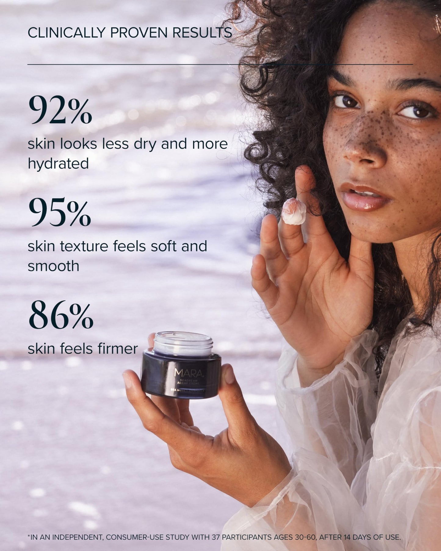 MARA SeaDream Firming Algae Crème Moisturizer – Rich Overnight Face Cream with Plumping Peptides Sea Moss & Stem Cells – Anti-Aging Moisturizer to Firm, Hydrate & Plump Skin (1.7 oz / 50 ml)