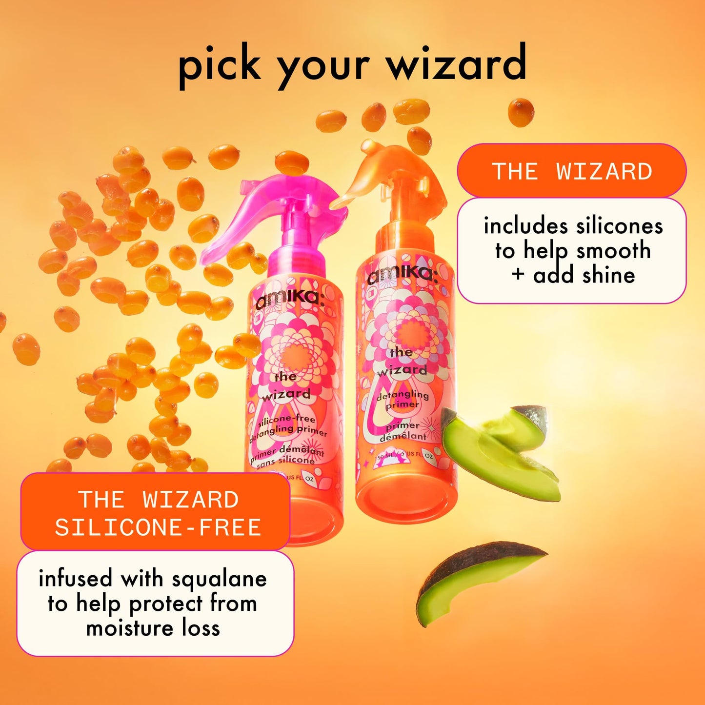 amika the wizard detangling primer, 30ml