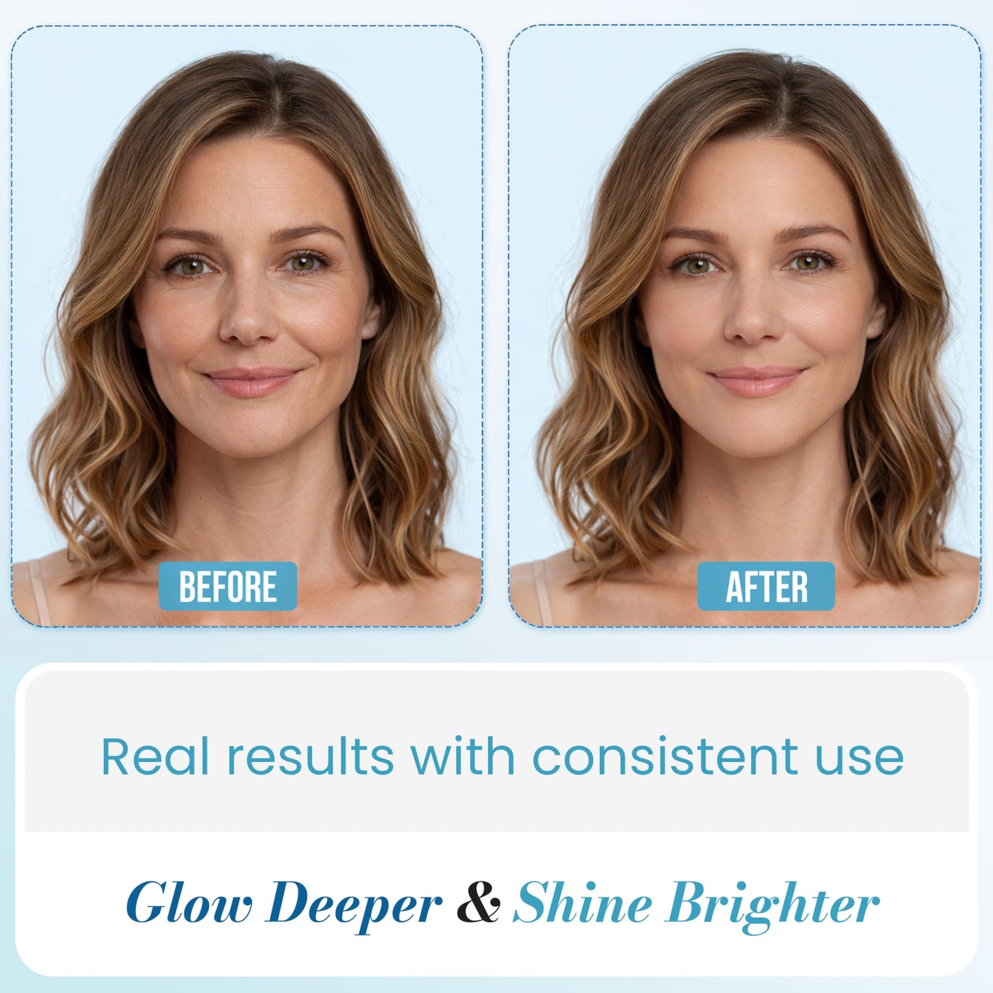 Blue Copper Peptide Serum Capsules for Face - Anti-Aging GHK-Cu Brightening Capsules with Hyaluronic Acid & Peptides for Wrinkle Reduction- Individual Sealed facial capsule for Glowing & Youthful Skin