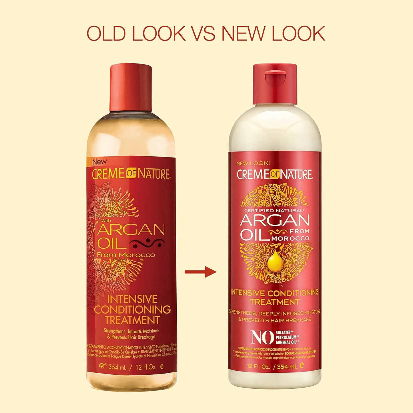 Creme of Nature, Argan Oil for Hair, Intensive Conditioning Treatment, Argan Oil of Morocco, Moisturizing Hair Care, 15.2 Fl Oz