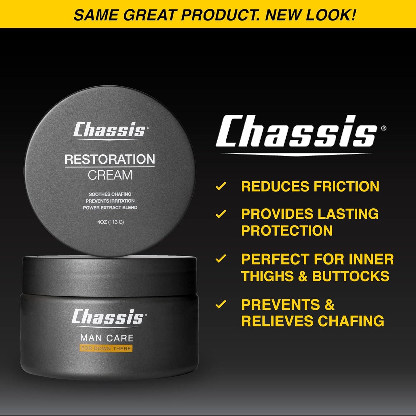 Chassis Talc-Free Body Powder for Men - Unscented Moisturizing Skin Protectant Bundle
