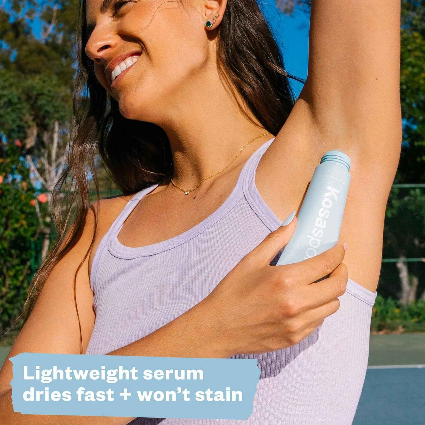 Kosas Chemistry Deodorant - Aluminium and Baking Soda Free + BO-Fighting AHA Serum that Exfoliates, Softens, and Nourishes the Skin, (Beachy Clean)