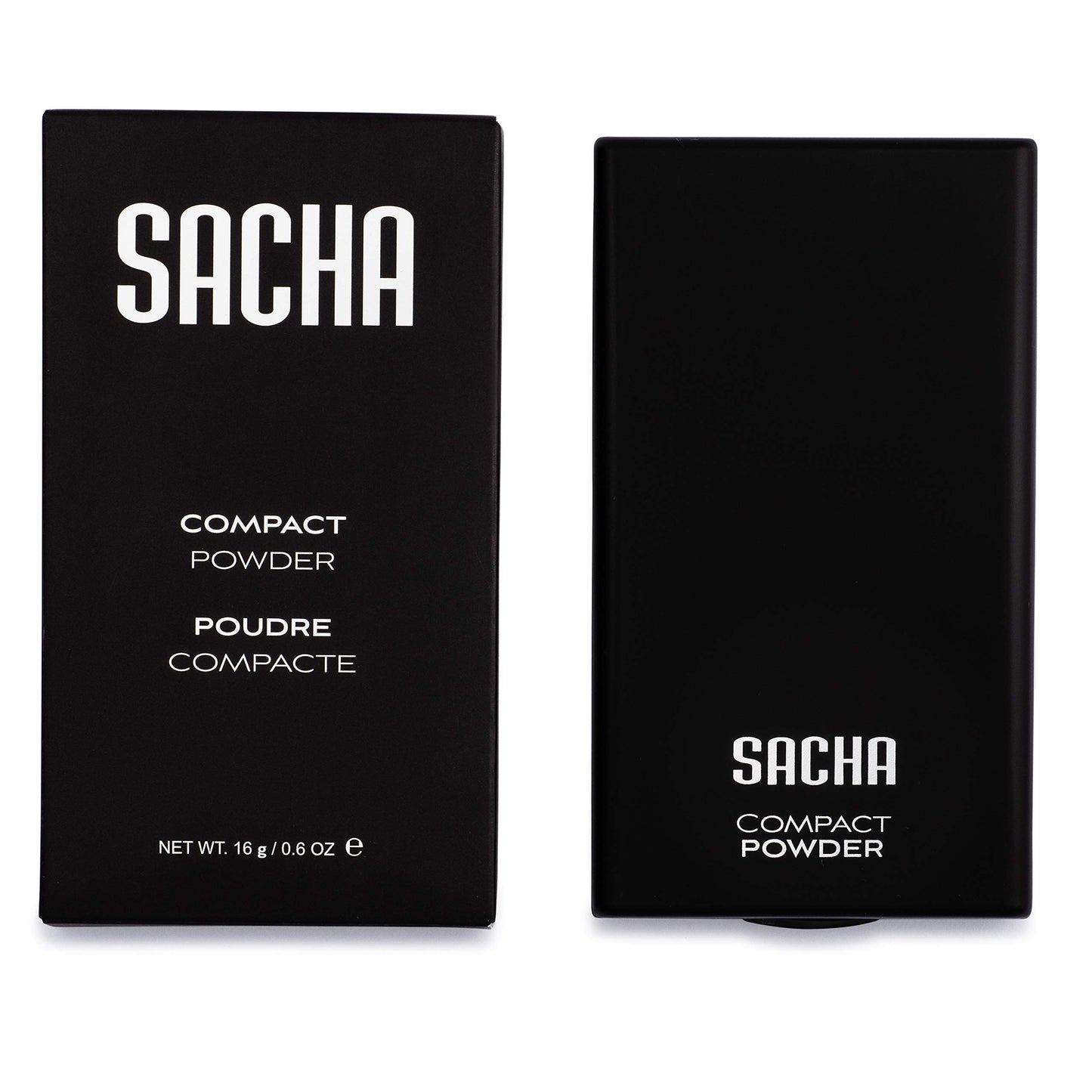 Sacha BUTTERCUP Compact Face Powder. Translucent Powder, Controls Oils & Shine. Pressed Powder for Medium to Dark Skin Tones, 0.45 oz.