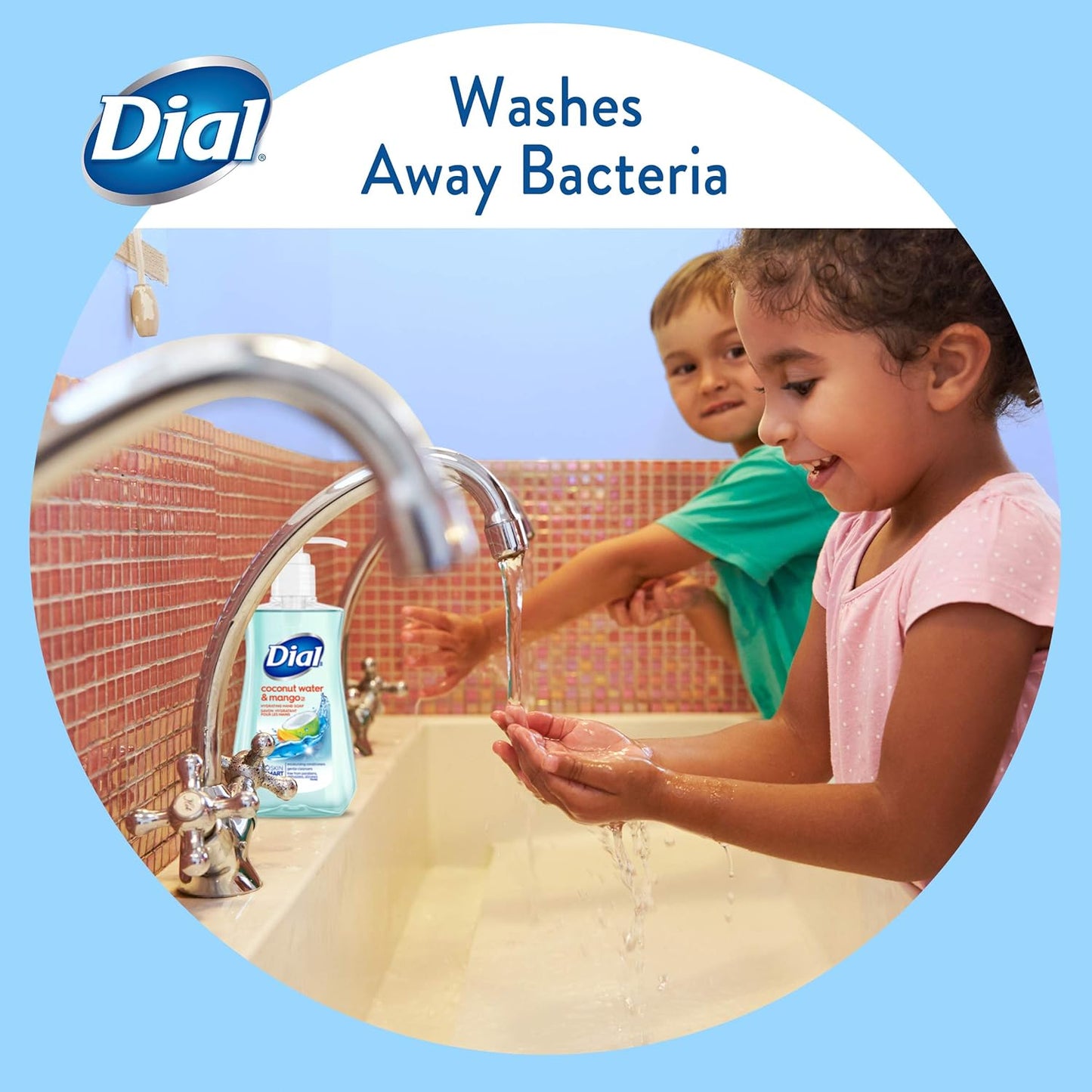 Dial Liquid Hand Soap - Coconut Water & Mango, 7.5oz | Pack of 12