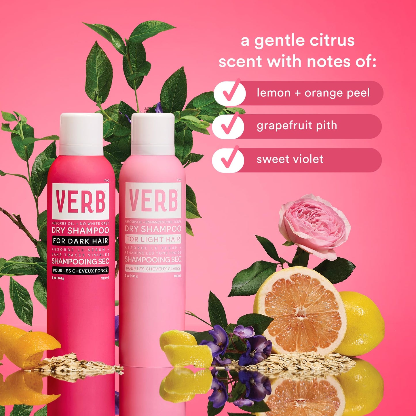 VERB Dry Shampoo Light Tones Jumbo- Gentle Cleanse, Style Extender & Light Volume - Refreshing + Removes Oil & Adds Volume - Vegan Dry Shampoo for Light Tones With No Harmful Sulfates, 10 oz