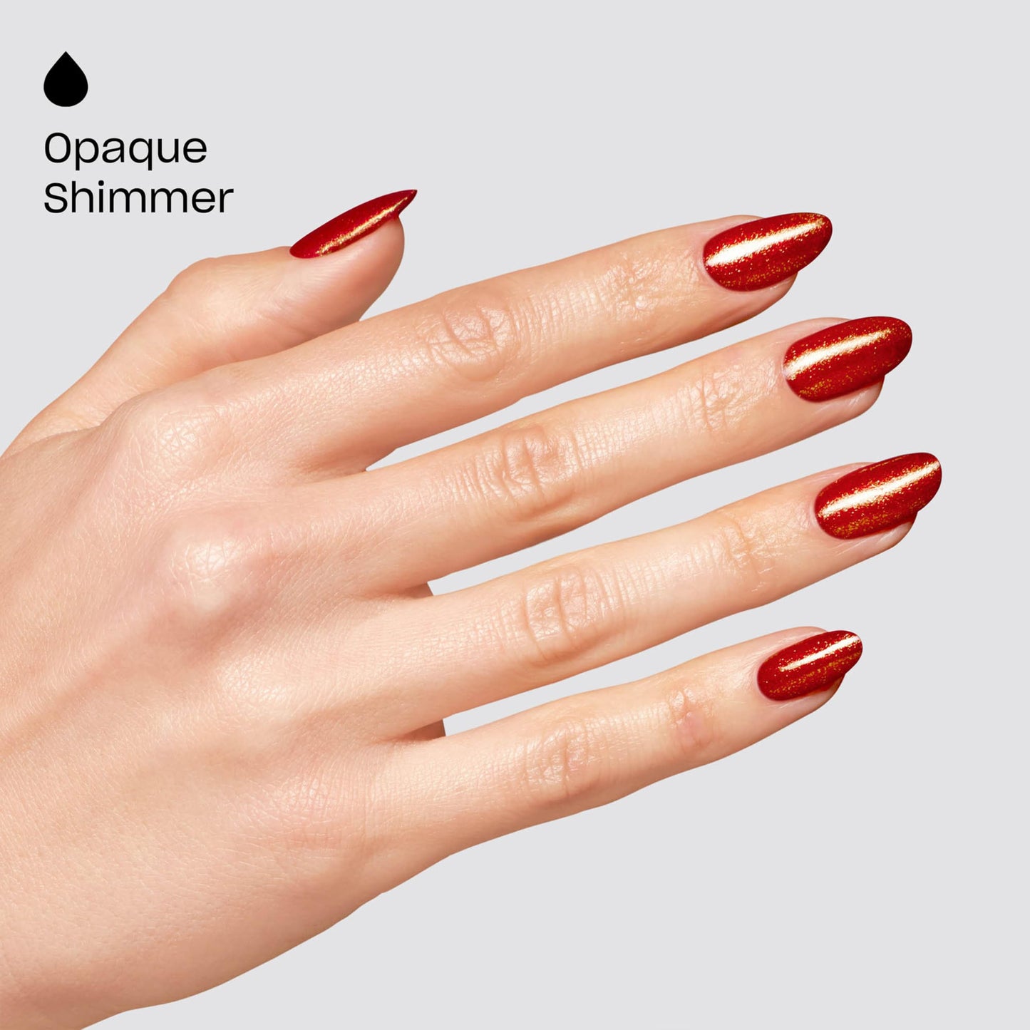 OPI GelColor Spread the Cherry | Opaque Bright Cherry Red Shimmer LED Cure Gel Nail Polish | Salon-Quality Shine, Long-Lasting Wear | 0.5 Fl Oz | Good Enough to Treat | Holiday 2025