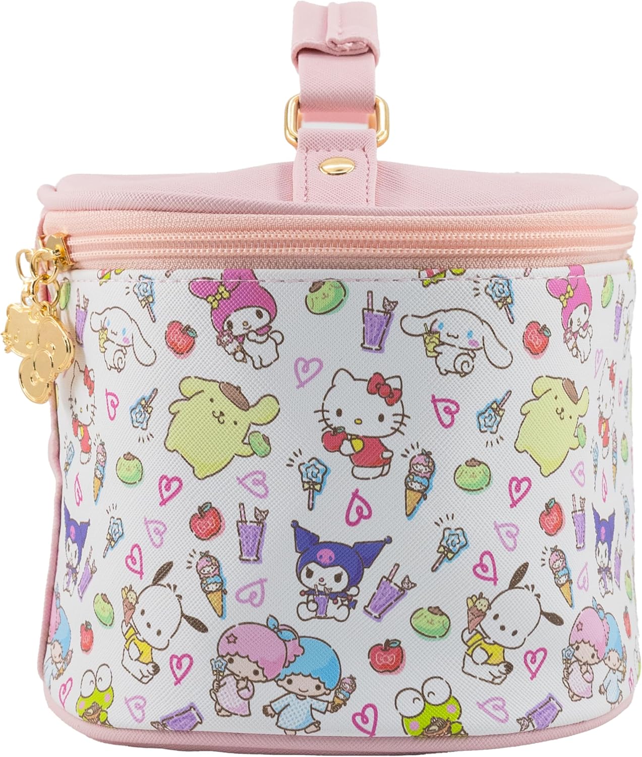 Hello Kitty Makeup Bag - Cute Travel Toiletry Organizer for Women & Girls | Ideal for Kids, Stylish Cosmetic Case