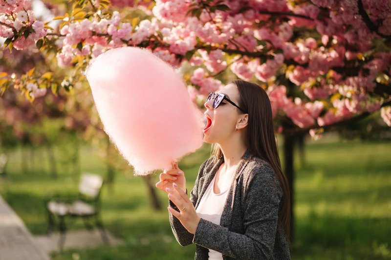 Cotton Candy Floss Sugar - Blue Raspberry, Pink Vanilla & Cherry | 3.25 lbs Per Flavor, Total 9.75 lbs
