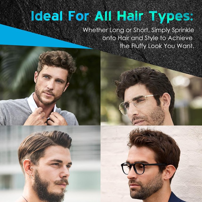 Hair Styling Powder - Volumizing & Texturizing for All Hair Types | All-Day Invisible Hold, Matte Finish (1 Piece)
