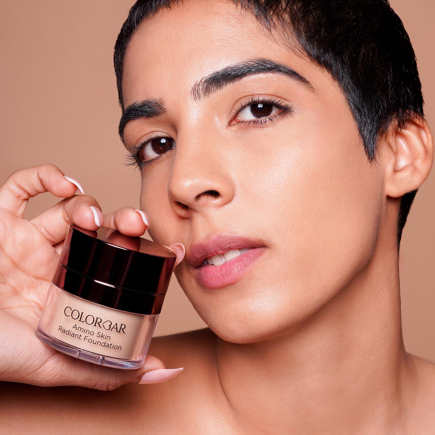 Colorbar Amino Skin Radiant Foundation - Liquid Foundation Makeup - Medium to Full Buildable Coverage Hydrating Foundation - 002 Petal Fair - 0.5 oz