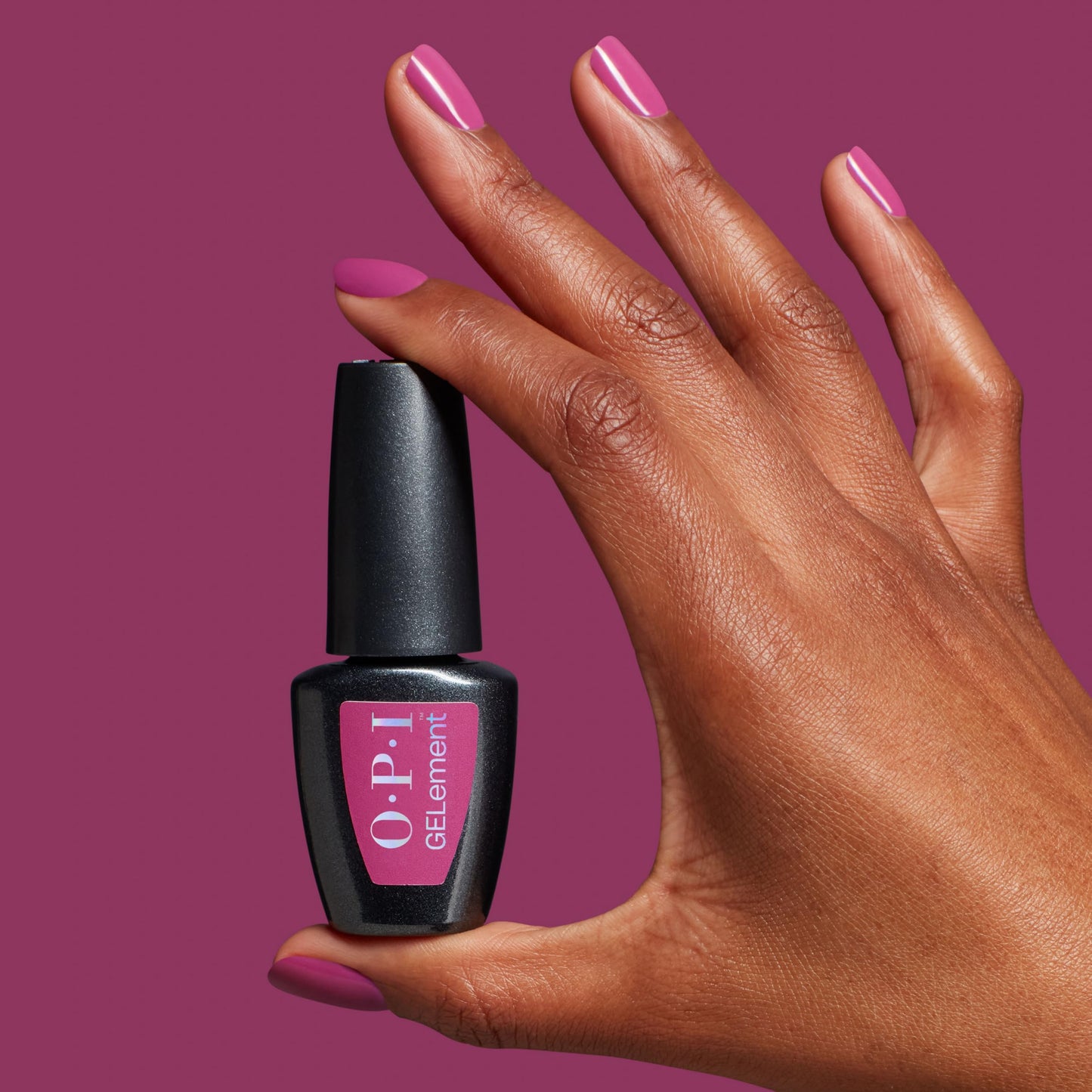 OPI GELement Pompeii Me in Nails | Opaque Cool Bright Purple Crème LED Cure Gel Nail Polish | DIY Salon Quality Gel Manicure | Vegan Formula, Durable Wear with High Shine Finish | 0.3 Fl Oz.