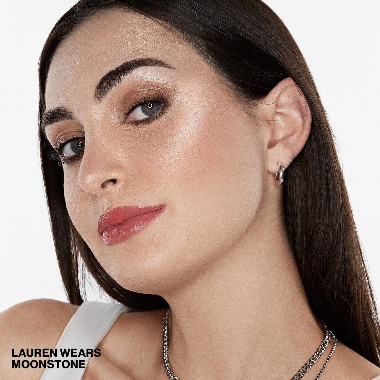 Smashbox X BECCA Shimmering Skin Perfector Pressed Highlighter | Creamy Formula that Melts into Skin for a Natural, Radiant, Glow-Boosting Highlight, 0.24 Ounce, Moonstone