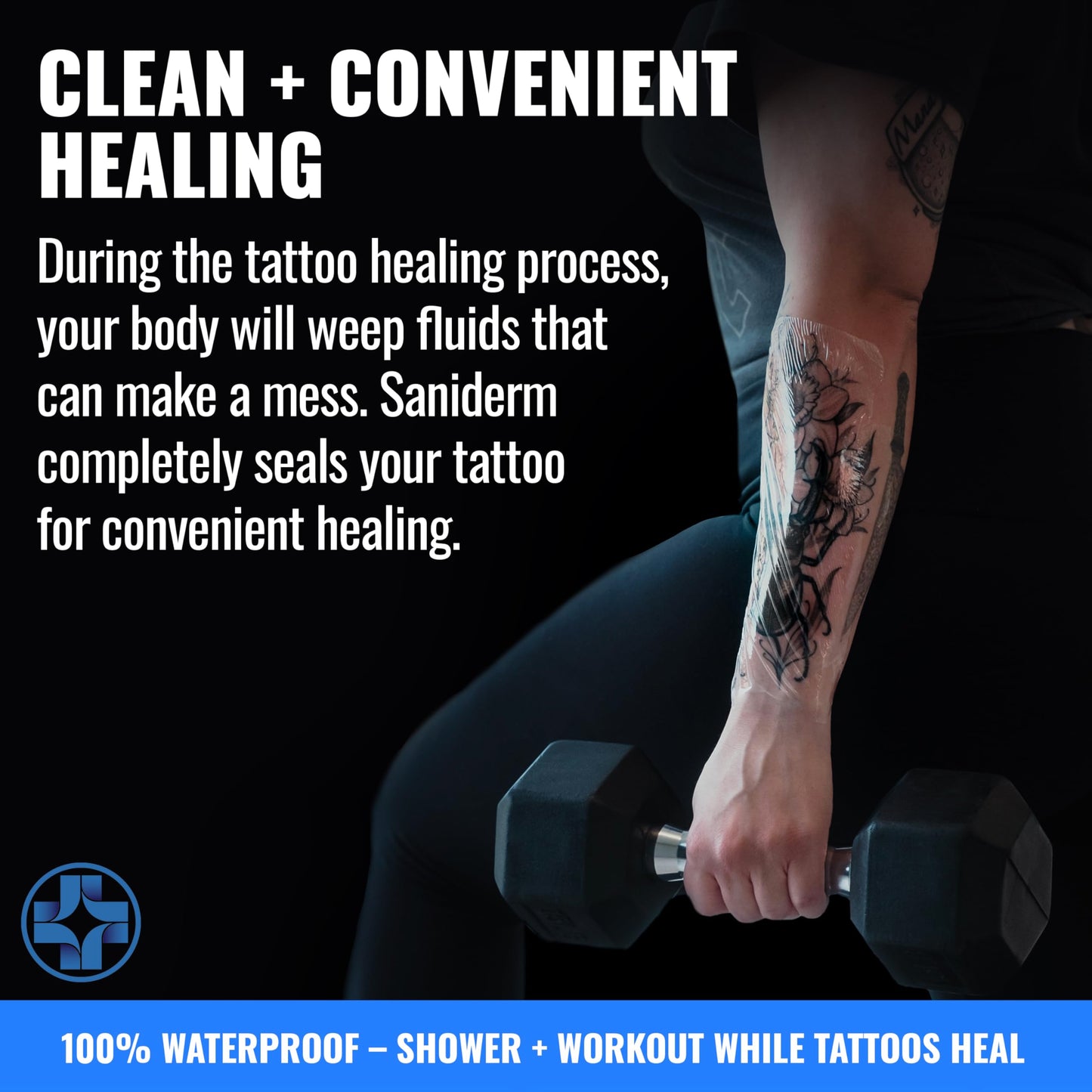 Saniderm Original Tattoo Aftercare Bandage (Personal Roll, 10.2 in x 2 yd)