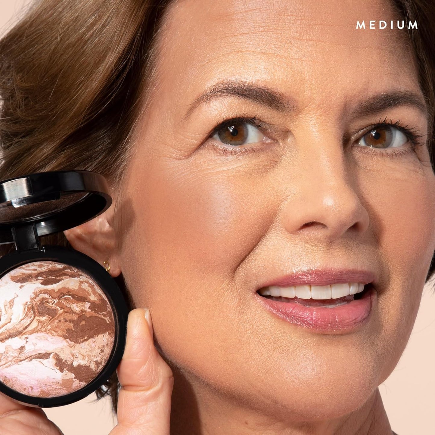 Laura Geller Ready-N-Radiant Makeup Kit | Baked Bronze-N-Brighten, Spackle Primer & Kabuki Brush