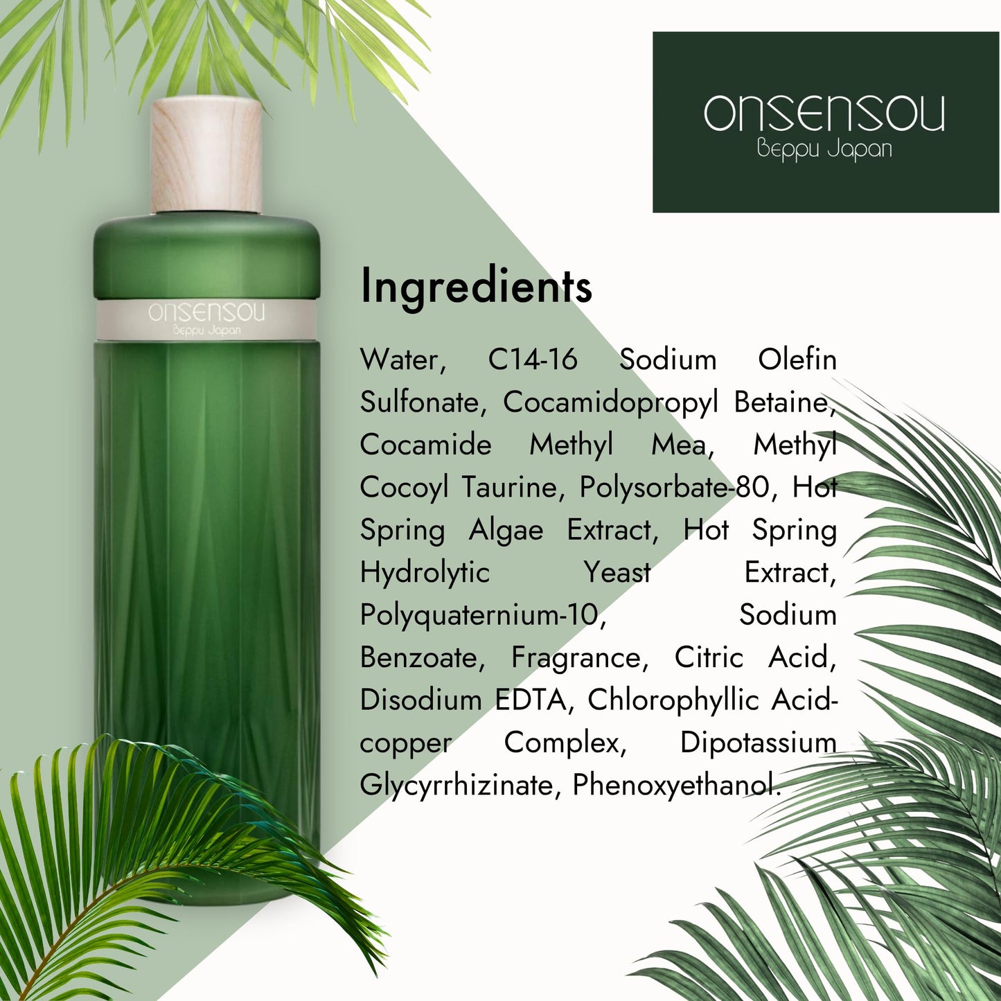 ONSENSOU Dry Itchy Scalp Shampoo for Men with Hot Spring, Moisturizing Shampoo for Dry Scalp, Hydrating Shampoo for Curly Hair, Anti Dandruff Shampoo for Women from Japan, Sulfate Free 10.1Fl Oz DAILY