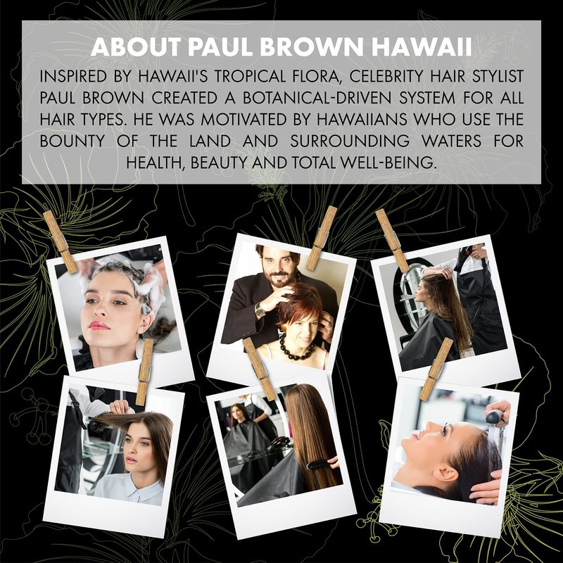 Paul Brown Hawaii Diamond Heads Ultra Shine Serum - Anti-Frizz Hair Shine Serum Styling Product - Natural Botanical & Fruit Extracts Add Luster - Smooths Natural, Color Treated Hair & Perms