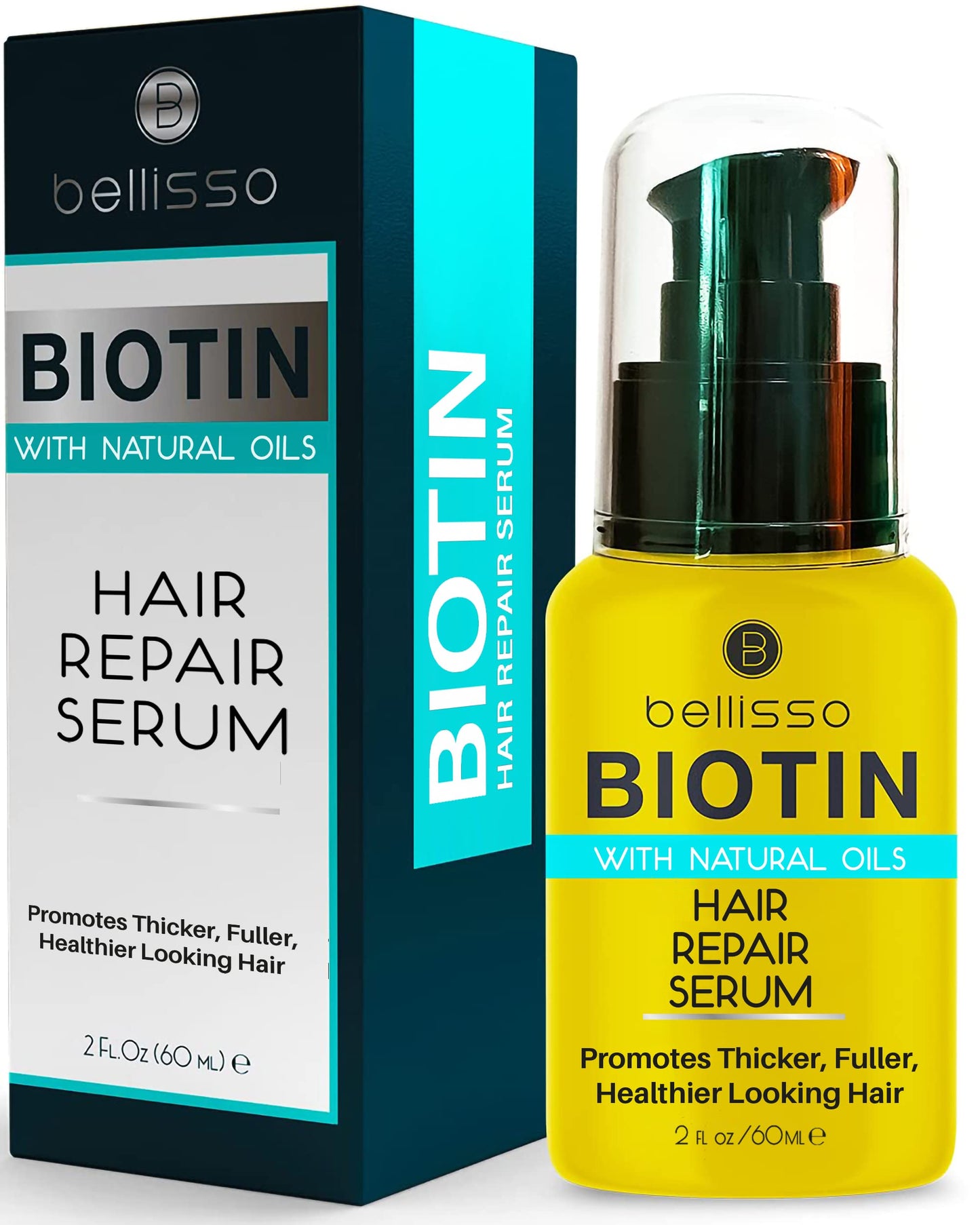 BELLISSO Biotin Shampoo and Conditioner Set and Biotin Hair Thickening Serum