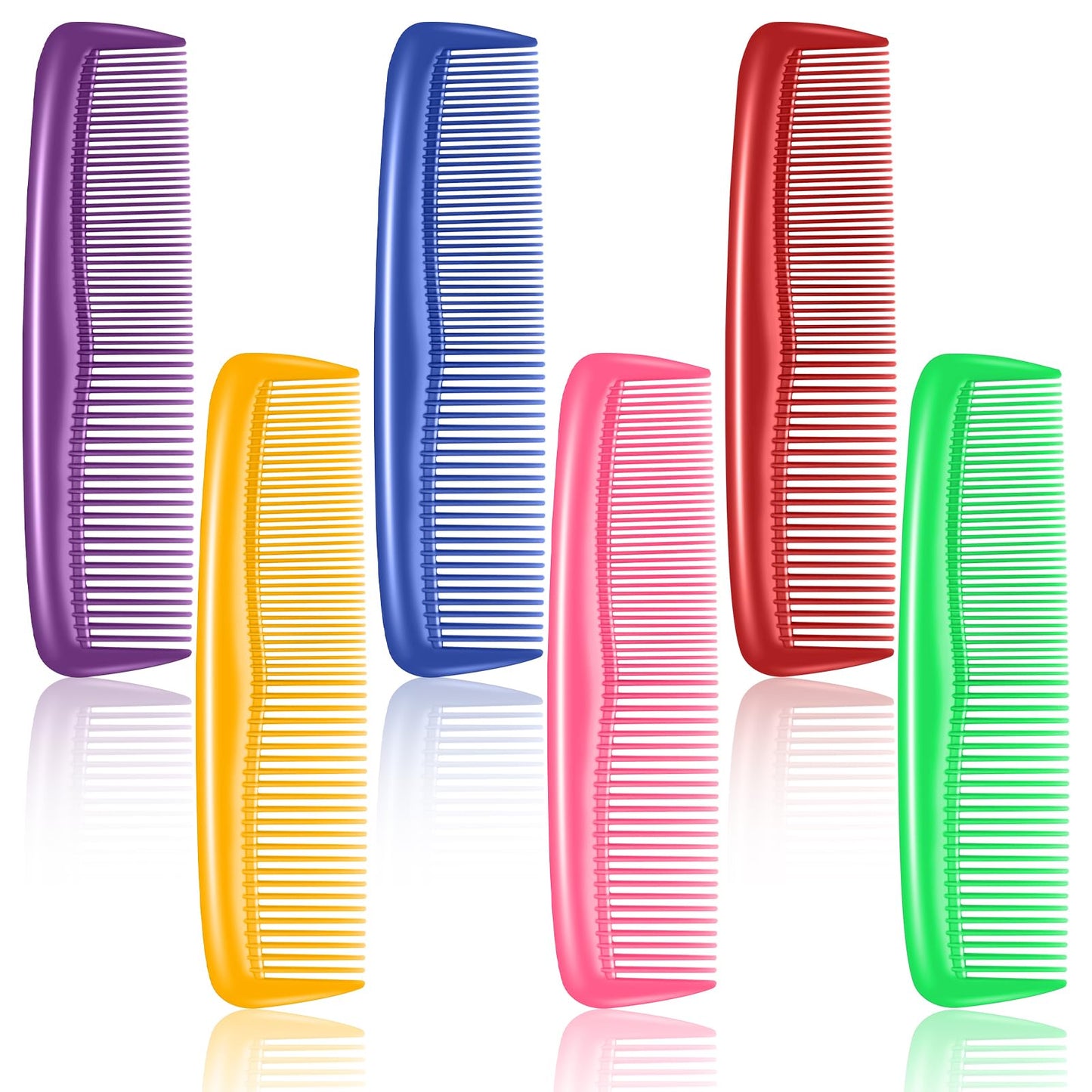 NICEMOVIC 120 Packs Hair Comb Bulk Set, Pocket Travel Hair Combs for Operation Bulk Christmas Child, Colorful Coarse & Fine Tooth Comb for Women, Individually Wrapped Bulk Comb for Homeless Charity