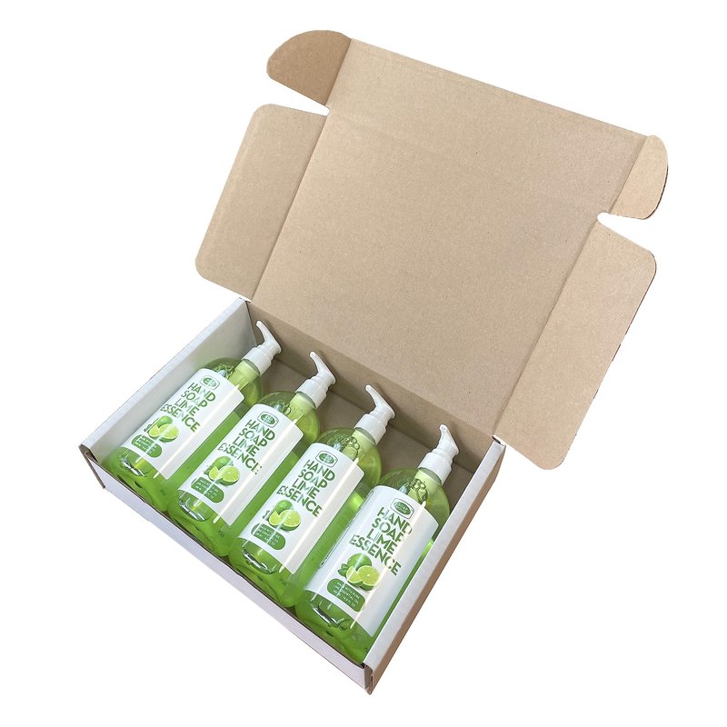 Soap House Hand Soap | Lime Essence | Made with Pure Lime Essential Oil | Pack of 4 units (16.9 Fl Oz x 4)