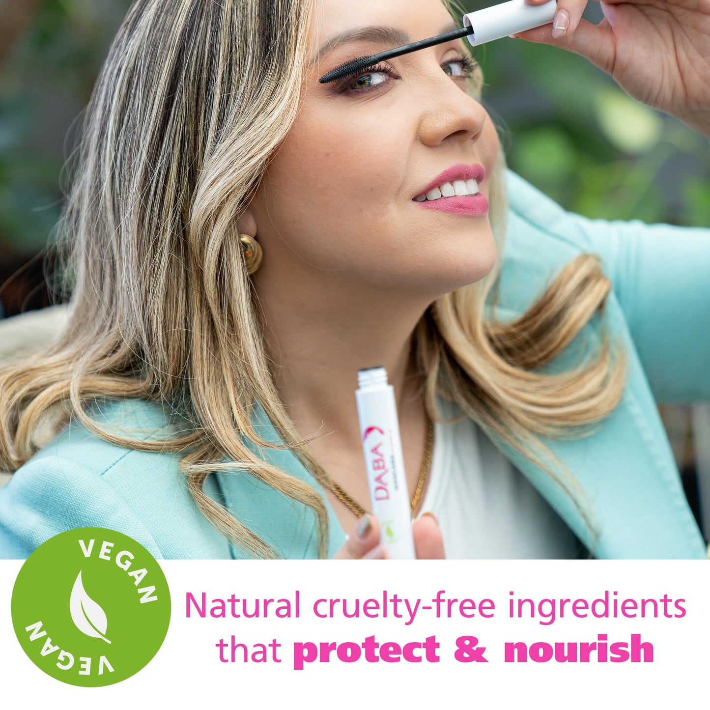 DABALASH Daba Duo – Waterproof Mascara & Gentle Vegan Mascara in Very Black – Promotes Longer, More Voluminous & Defined Lashes – Paraben & Cruelty-Free – 0.45 oz & 0.3 oz
