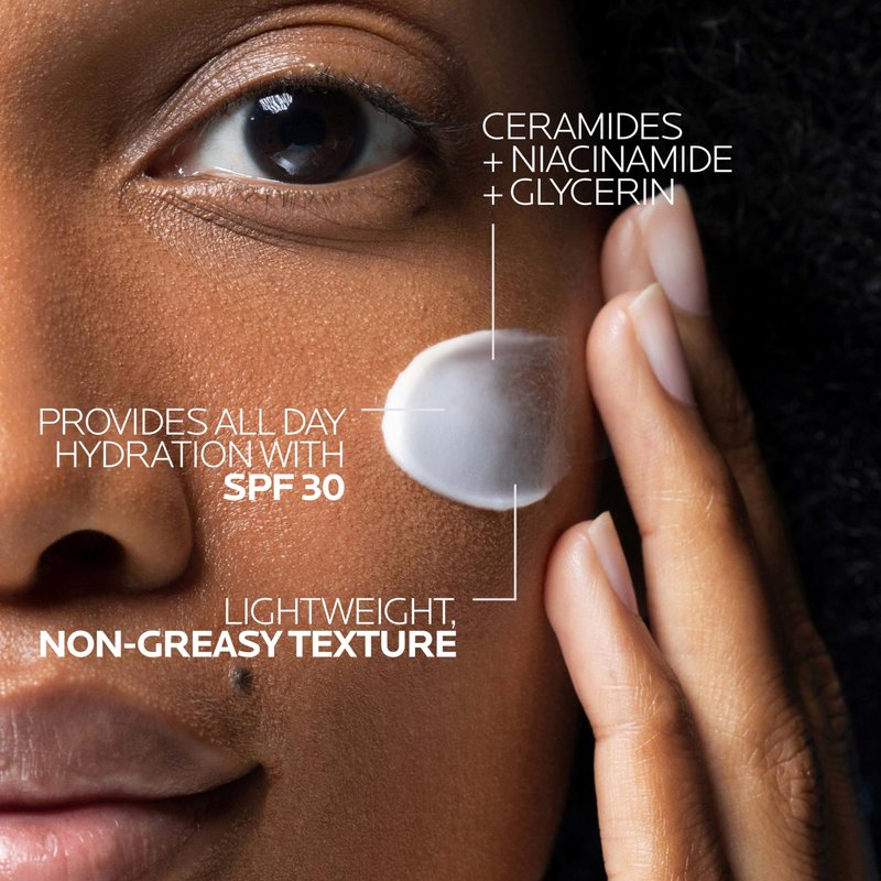 La Roche-Posay Toleriane Double Repair Matte Moisturizer SPF 30, Lightweight Daily Face Moisturizer for Oily Skin & Combination Skin, With Niacinamide & Vitamin B3, Oil Free, Fragrance Free