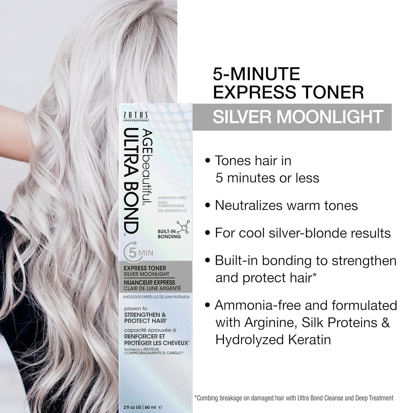 AGE Beautiful Demi Liqui-Creme 5-Minute Express Toner - Enhance Gray Hair, Nourishing Formula for Custom Shades | Ammonia Free
