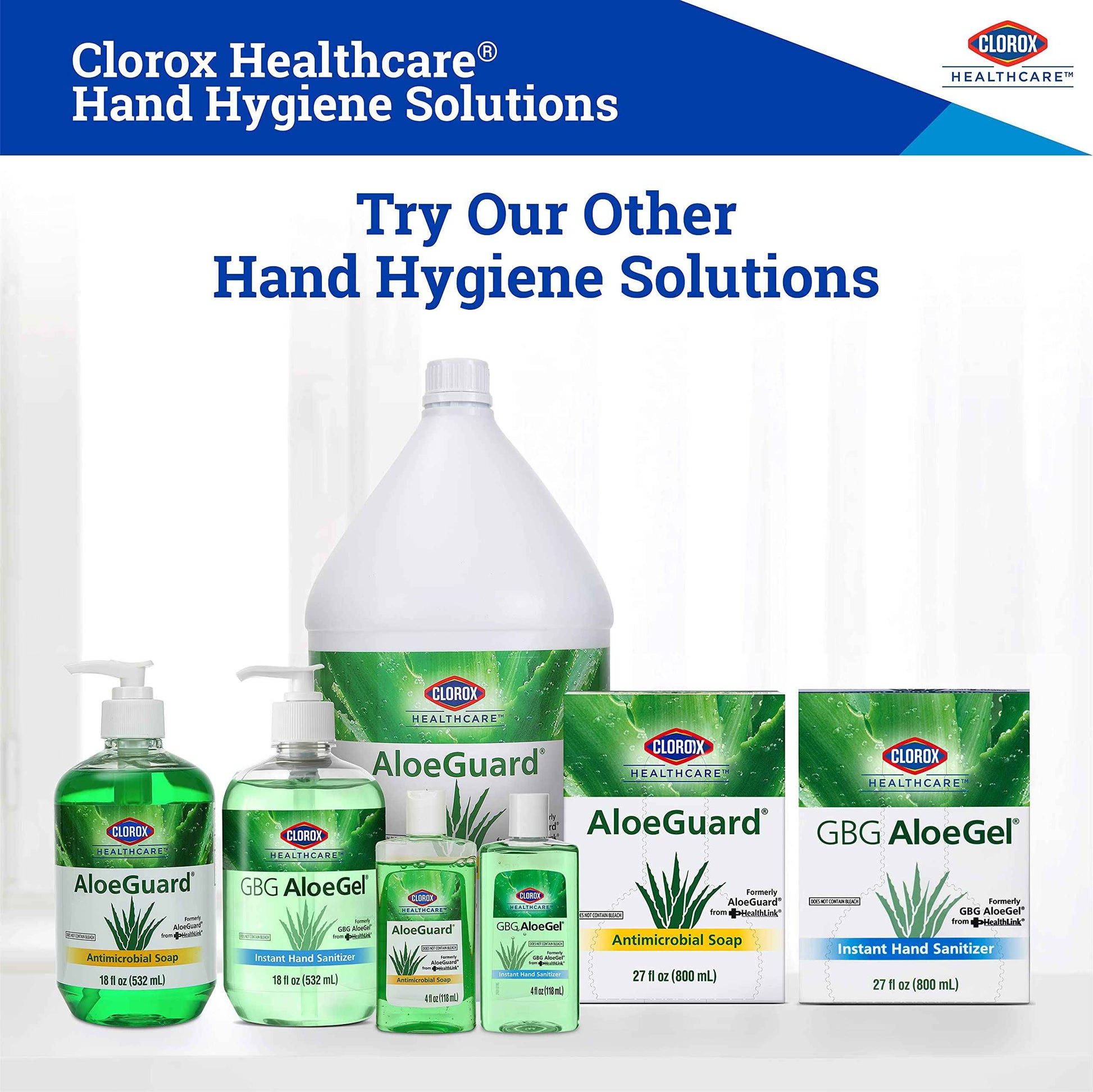CLOROX Healthcare AloeGuard Antimicrobial Hand Soap for Healthcare Professionals - Liquid Hand Wash for Everyday Use with Aloe Vera to Soothe & Moisturize Hands, 18 Fl Oz