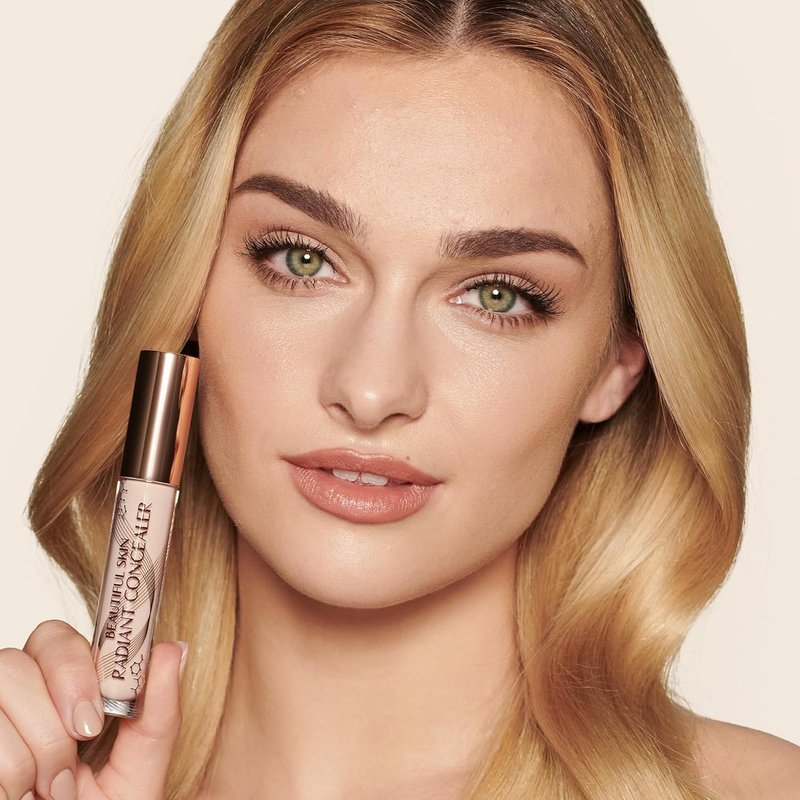 Charlotte Tilbury Beautiful Skin Concealer - Hydrating Under Eye Concealer for Dark Circles | Medium-Buildable Coverage, Radiant Finish