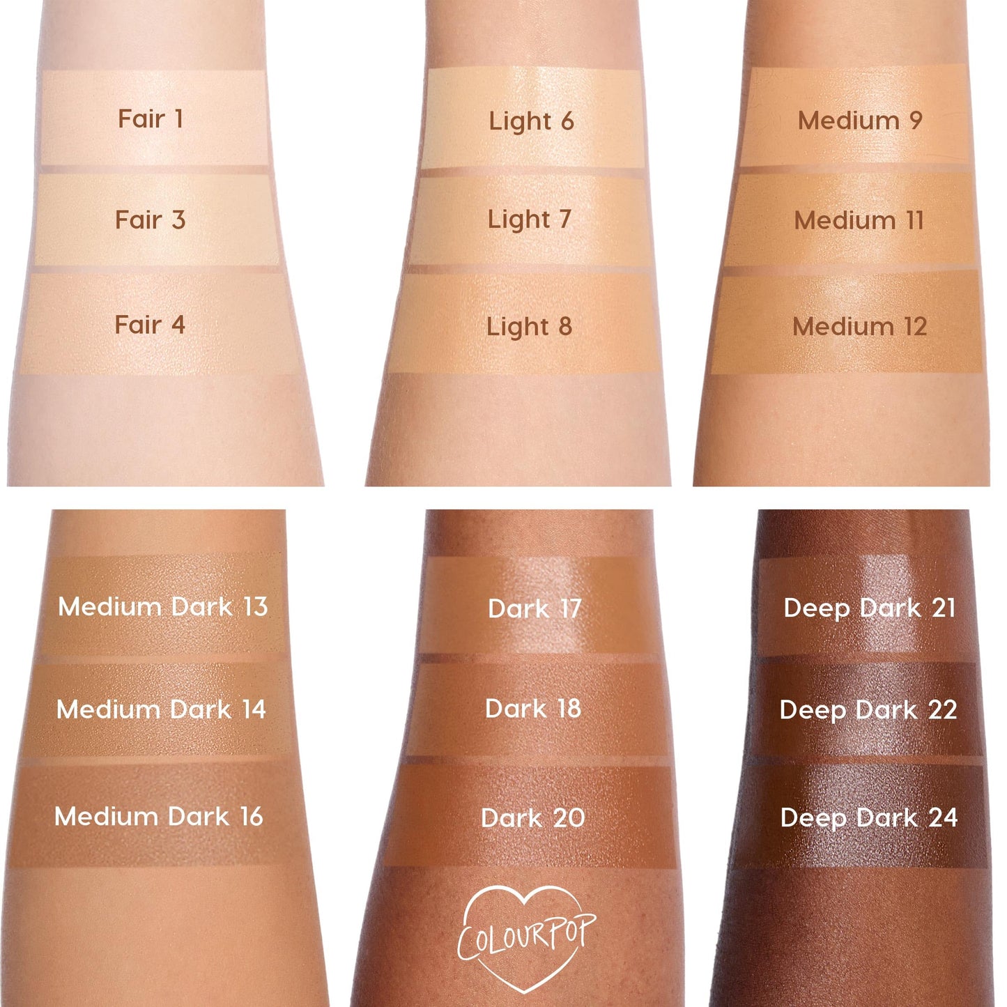 ColourPop Pretty Fresh Tinted Foundation Stick - Balm to Cream Foundation with Light to Medium Coverage - Infused with Hydrating Hyaluronic Acid, Peptides & Niacinamide - Light 6 (0.29 oz)