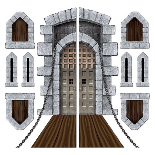 Beistle Castle Door & Window Props Party Accessory