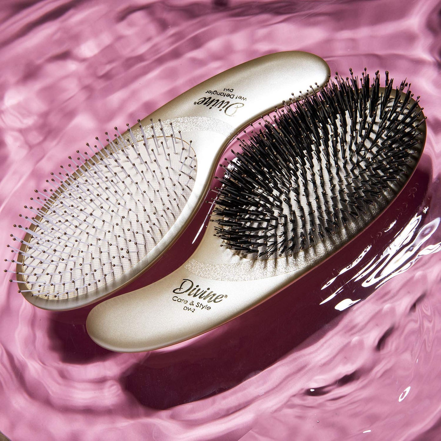 Olivia Garden Divine Paddle Brush for Women and Men - Professional Hair Brush for Thick and Fine Hair - Ideal for Straight, Wavy, and Curly Hair - Ergonomic Design