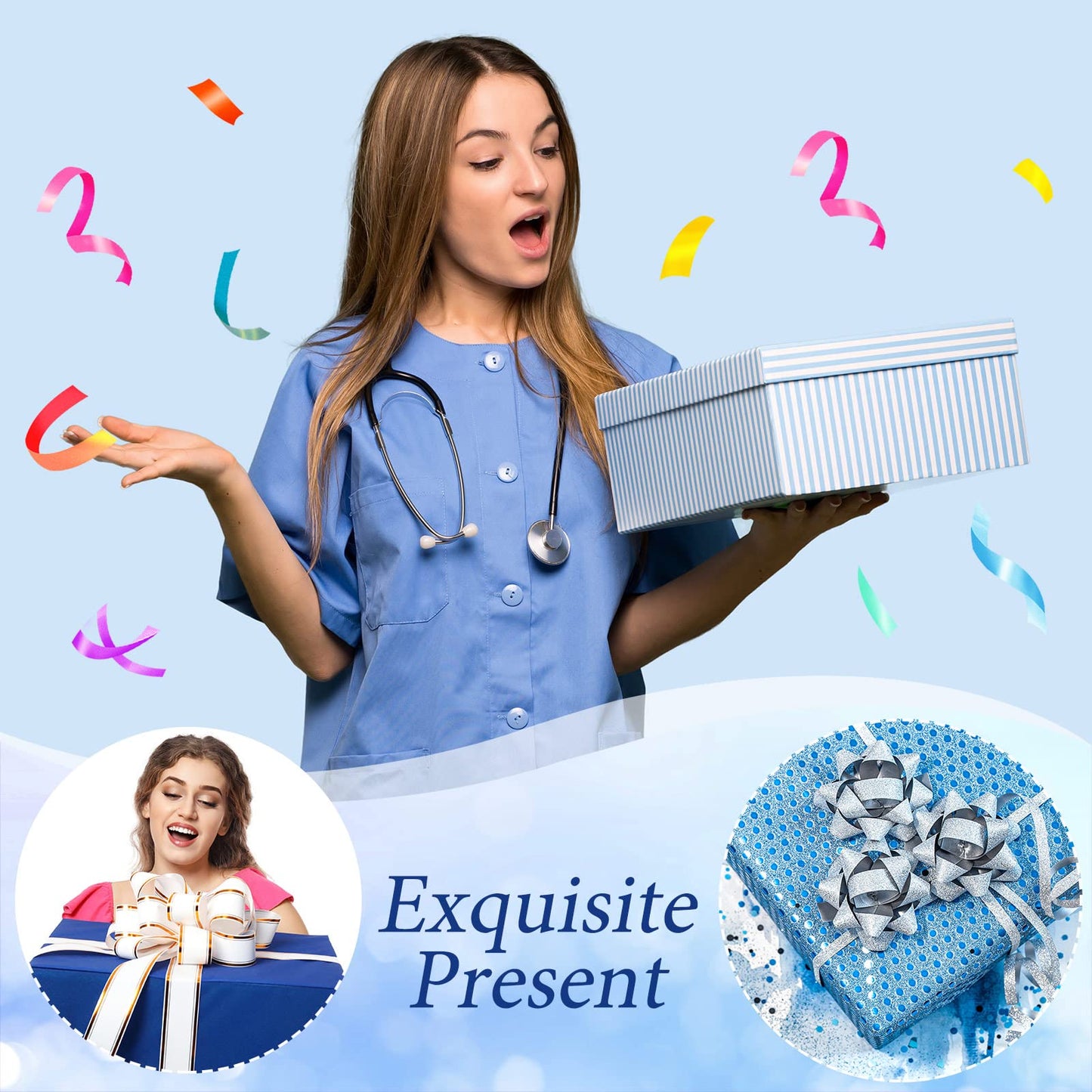 72 Pcs Nurse Week Gifts Bulk 2026,Nurses Appreciation Gift Set for Women Socks Makeup Bag Penlight Badge Reels Headband Bracelet Hair Rope for Graduation Gratitude Employees Doctor Hospital Staff Team