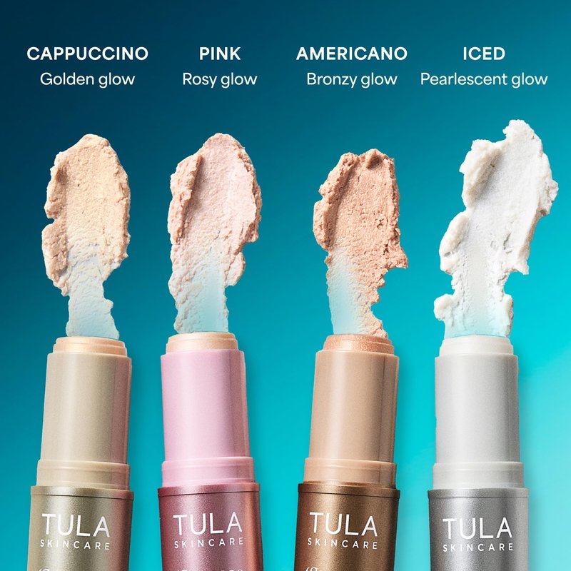 TULA Skin Care Spresso Energizing Eye Balm, Gold Glow - Energizing & Hydrating Caffeine Under Eye Treatment for Dark Circles, Portable and Perfect to Use On-the-go, 0.35 oz.
