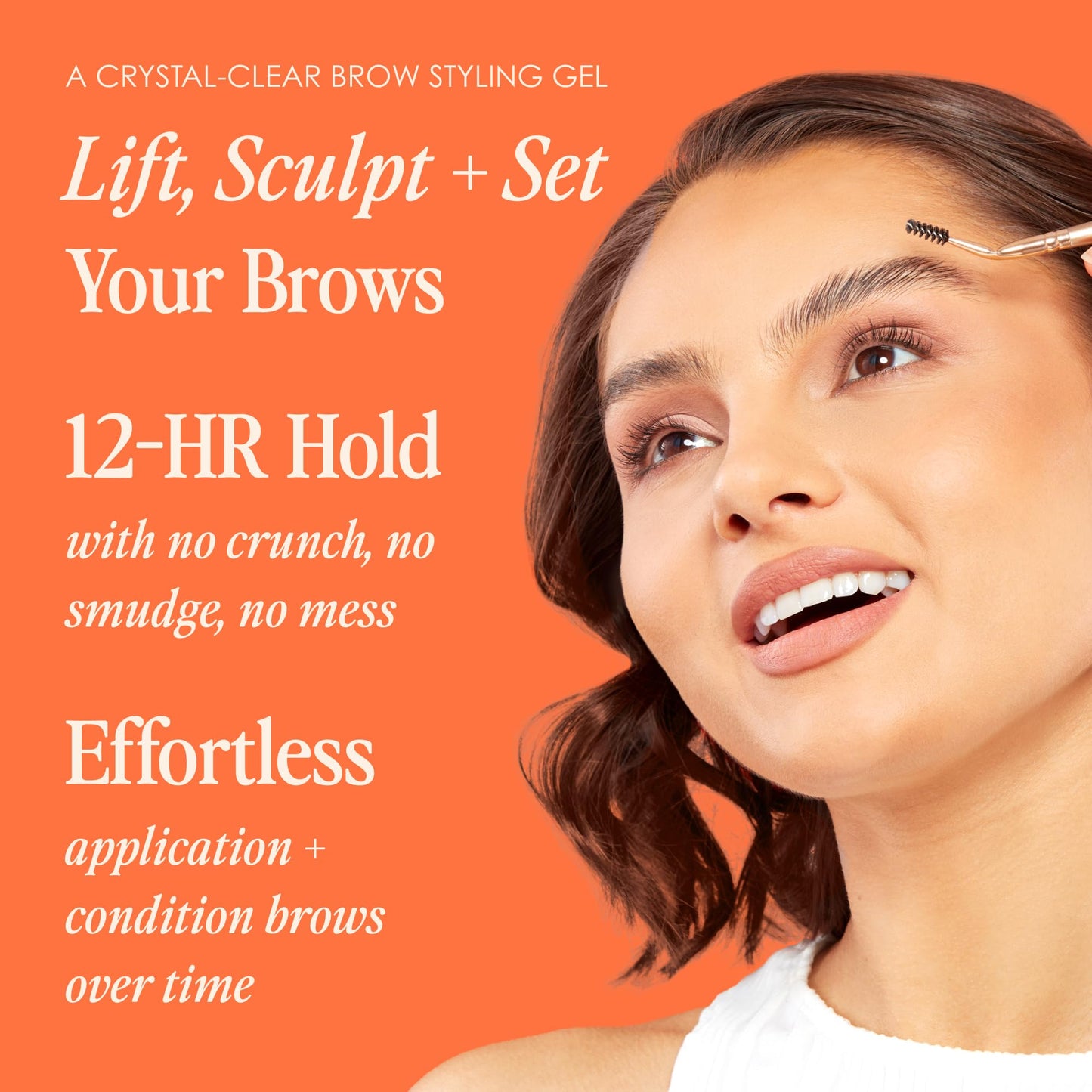 Grande Cosmetics Brow Lamination Gel - DIY Eyebrow Lamination - Shapes, Sculpts & Sets With 12-Hour Hold - Conditions & Nourishes For Healthier Looking Brows
