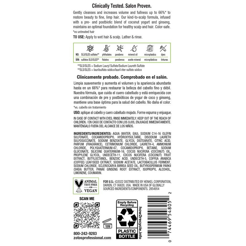 Biotera Ultra Thick & Full Volumizing Shampoo | Fine or Limp Hair | Microbiome Friendly | Vegan & Animal Test Free | Paraben & Sulfate Free | Color-Safe | 32 Fl Oz