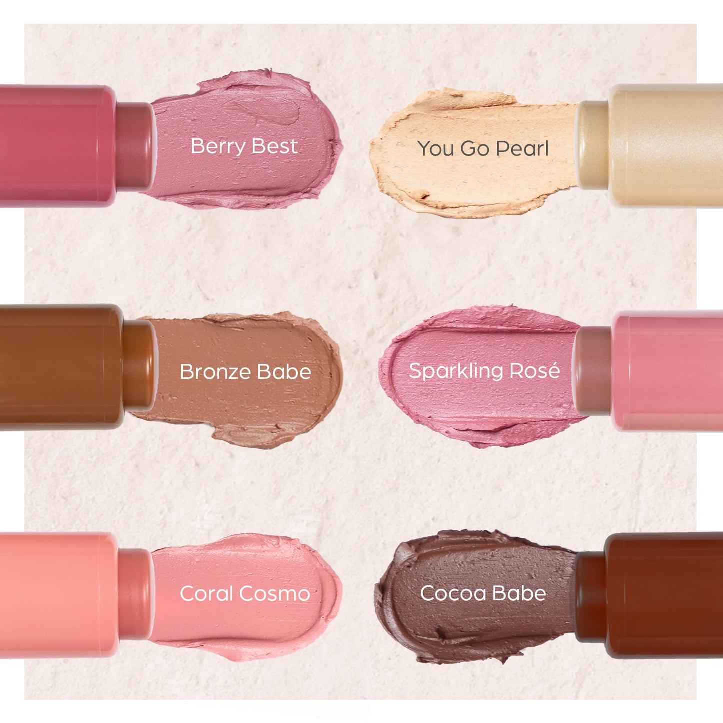PÜR MINERALS Silky Tint Creamy Multitasking Blush Stick with Peptides, Berry Best - Blush Stick with Natural, Healthy-Looking Glow & Ultra-Creamy Finish - Professional Makeup