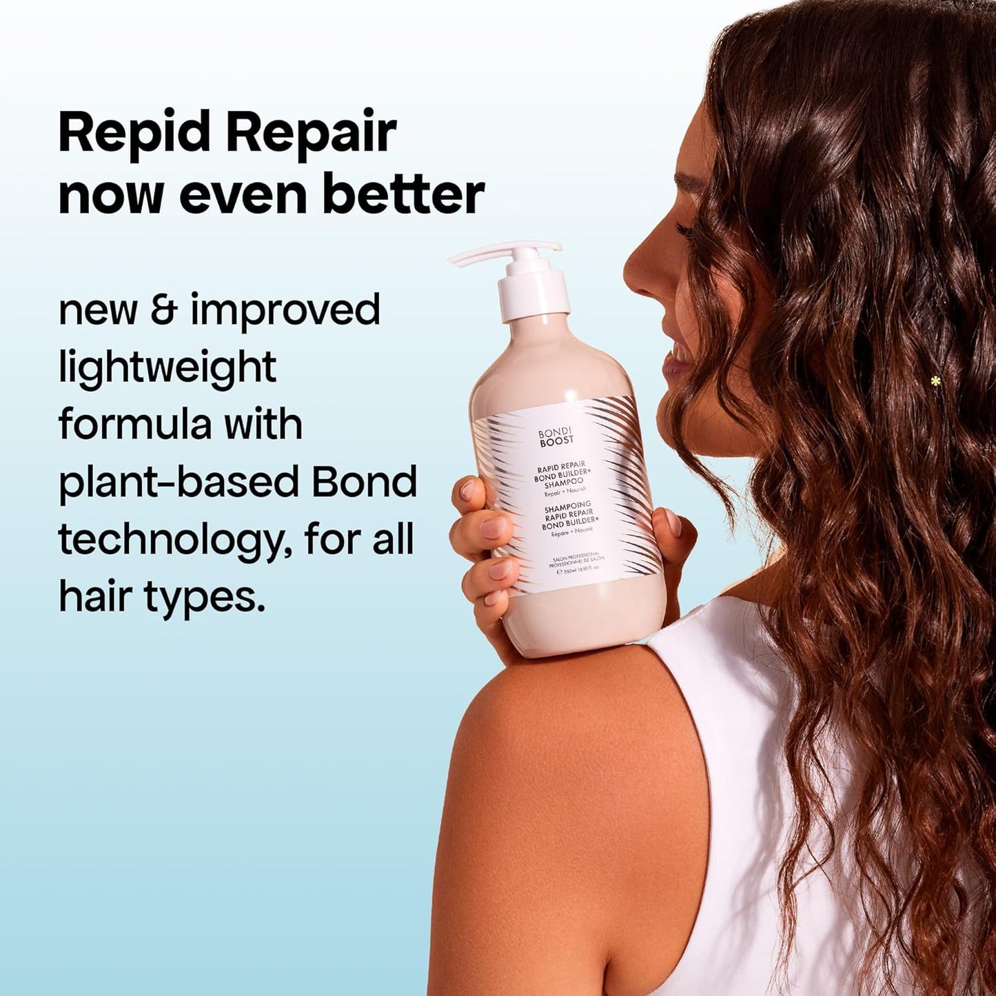 BONDIBOOST Rapid Repair Bond Builder Shampoo - Strengthening Formula for Damaged Hair | 16.90 fl oz